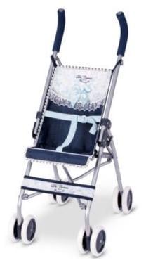 Lėlių vežimėlis DeCuevas Classic Romantic XL 90125, mėlyna sp./balta sp.