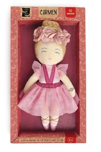 Medžiaginė lėlė Ballerina Karmen, 20 cm, rožinė sp.
