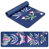 Kilimėlis fitnesui ir jogai Spokey The Bloom Mat, mėlyna sp., 183 cm x 61 cm x 0.4 cm