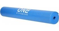 Kilimėlis fitnesui ir jogai One Fitness YM01, mėlyna sp., 173.5 cm x 61 cm x 0.3 cm