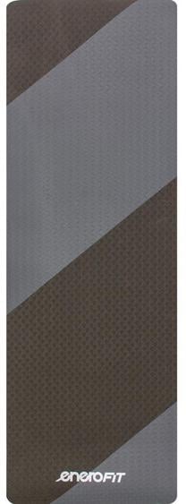 Kilimėlis fitnesui ir jogai Enero Fit, juoda sp./pilka sp., 183 cm x 61 cm x 1 cm
