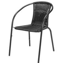 Lauko kėdė Bistro, juoda sp., 60 cm x 52 cm x 73 cm