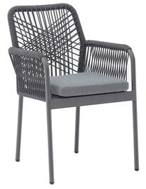 Lauko kėdė Home4you Hela 20929, pilka sp., 60 cm x 57 cm x 89 cm