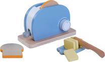 Žaislinė buitinė technika, skrudintuvas Gerardos Toys Toaster Set 55658, mėlyna sp.
