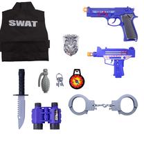Policininko žaislas Swat, mėlyna sp./pilka sp.