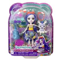 Lėlė Mattel Enchantimals Glam & Party Zemirah Zebra & Grainy HNV28, 21 cm, įvairių spalvų