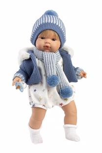 Lėlė - kūdikis Llorens Sasha 38573, 38 cm, mėlyna sp.
