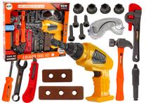 Žaislinis meistro įrankių rinkinys Lean Toys Fashion Tool, įvairių spalvų