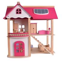 Lėlių namas Pink Doll House, ruda sp./rožinė sp.