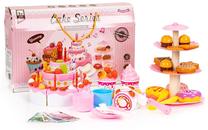 Žaisliniai virtuvės reikmenys, torto rinkinys Cake Set Birthday Party, įvairių spalvų