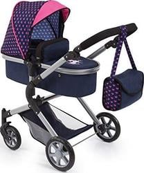 Lėlių vežimėlis Bayer City Neo 18154AA, mėlyna sp./rožinė sp.