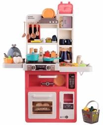 Vaikiška virtuvėlė, virtuvės prietaisų rinkinys Lean Toys, įvairių spalvų