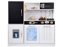 Vaikiška virtuvėlė, virtuvės prietaisų rinkinys, balta sp./juoda sp.