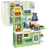Vaikiška virtuvėlė, virtuvės prietaisų rinkinys Lean Toys Cooking Food 28019, žalia sp.