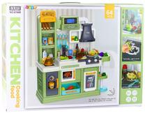 Vaikiška virtuvėlė, virtuvės prietaisų rinkinys Lean Toys Cooking Food, žalia sp.