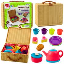 Žaislinis arbatos rinkinys, indų rinkinys Lean Toys Afternoon, įvairių spalvų