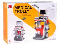 Žaislinis daktaro rinkinys, daktaro vežimėlis Medical ZA5874, balta sp./oranžinė sp.