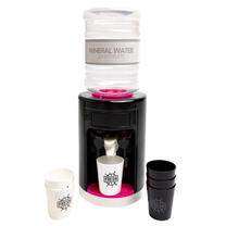 Žaisliniai virtuvės reikmenys, vandens aparatas Lean Toys My Little Home, juoda sp./rožinė sp.