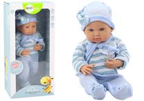 Lėlė - kūdikis Lean Toys Pure Baby, 39 cm, žydra sp.