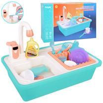 Žaisliniai virtuvės reikmenys, virtuvės kriauklė su indais ir priedais Peiyile, įvairių spalvų