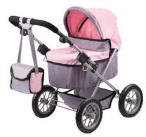 Lėlių vežimėlis Brimarex Trendy 6130089, rožinė sp./pilka sp.