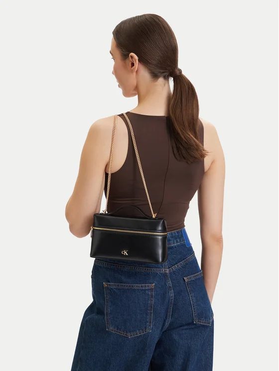 Calvin Klein Rankinė Calvin Klein Ck Beauty Case On Chain LV04F1134G Juoda