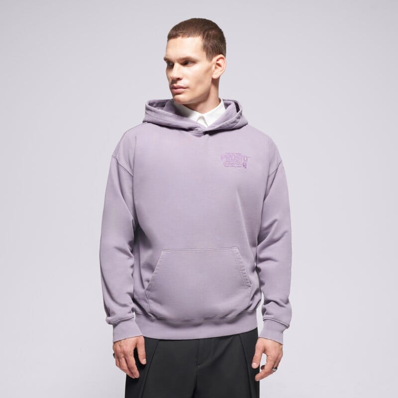 PROSTO DŽEMPERIS SU GOBTUVU HOODIE FLATHEAD WASHED LAVENDER