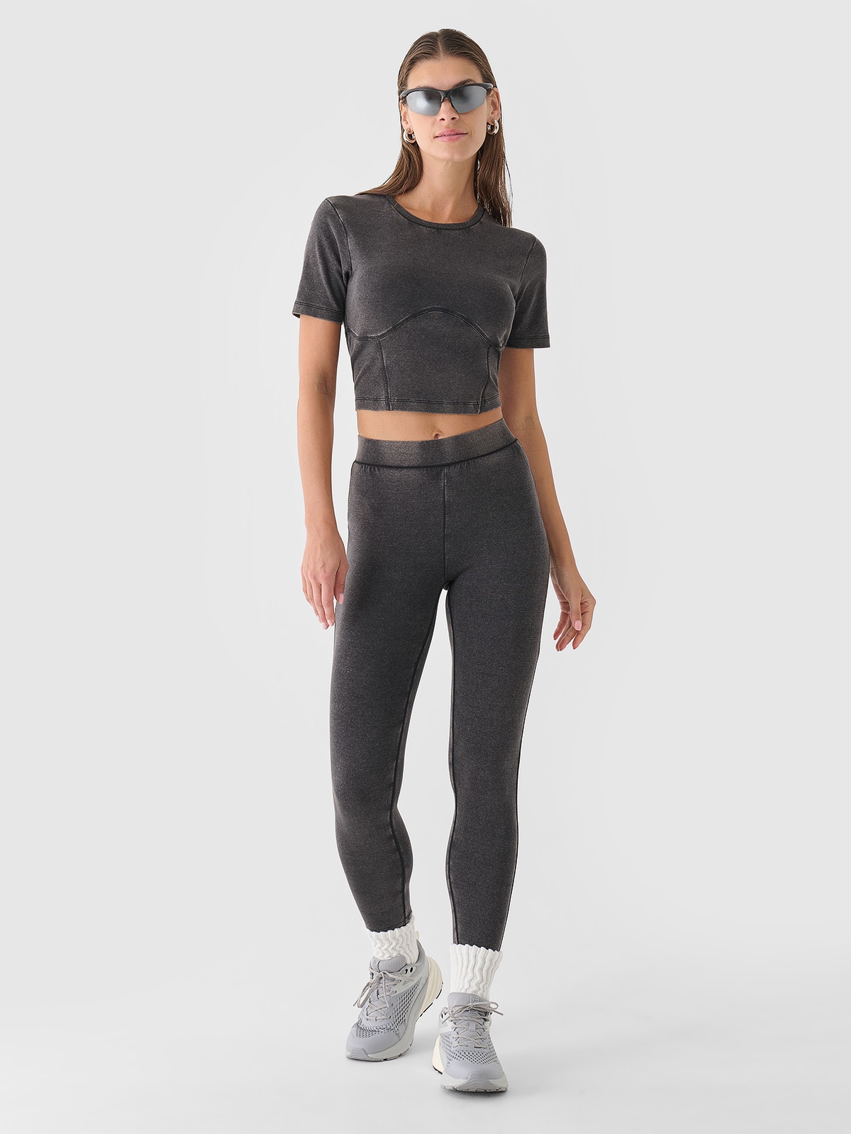 Moteriškos trikotažinės tamprės - juodos