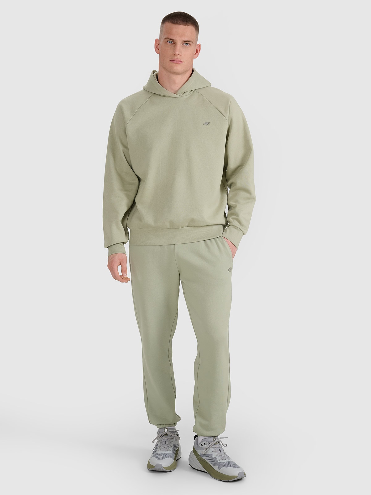 Sportinės jogger kelnės unisex - alyvuogių spalvos