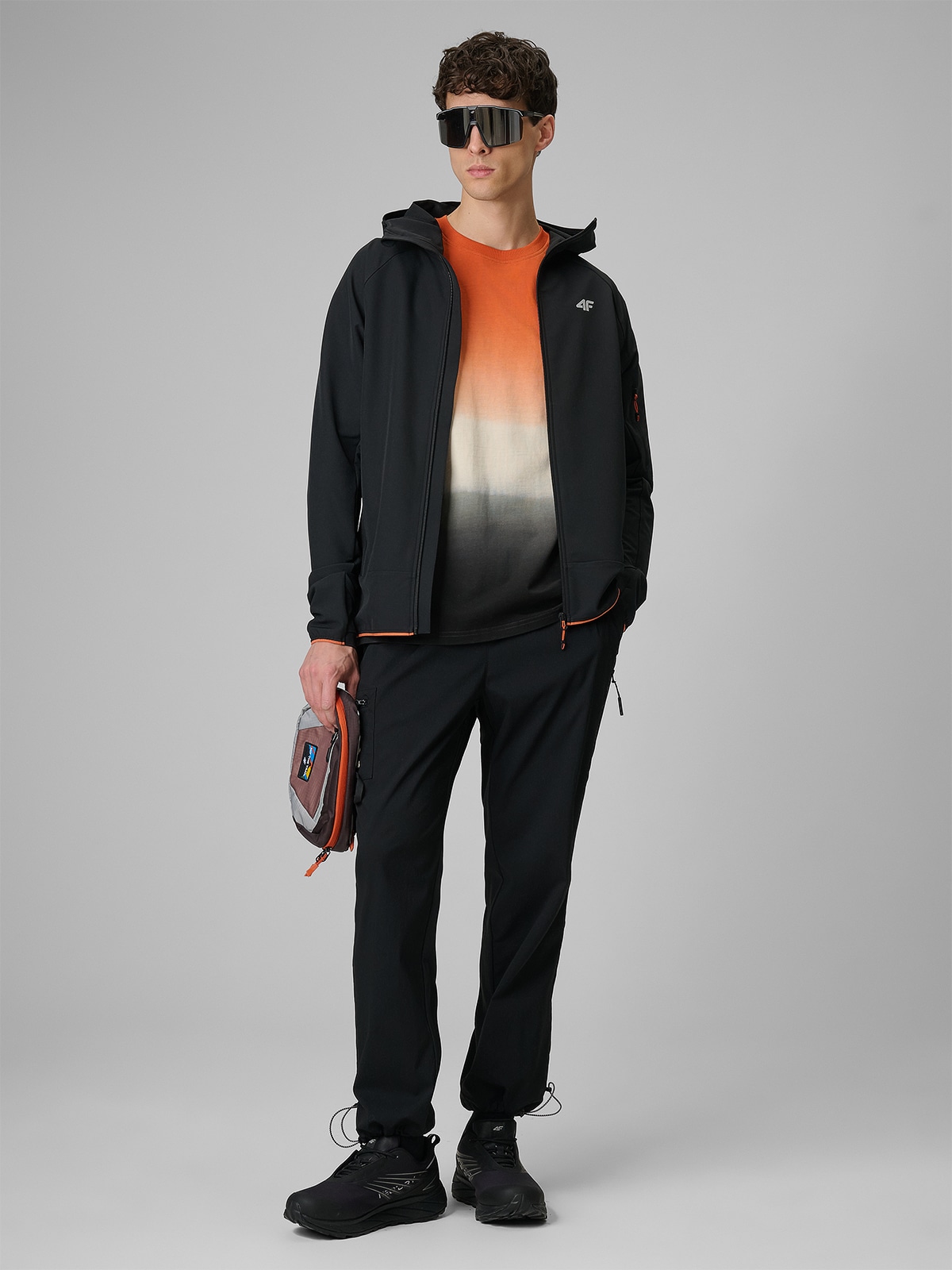 Vyriškos casual jogger kelnės - juodos