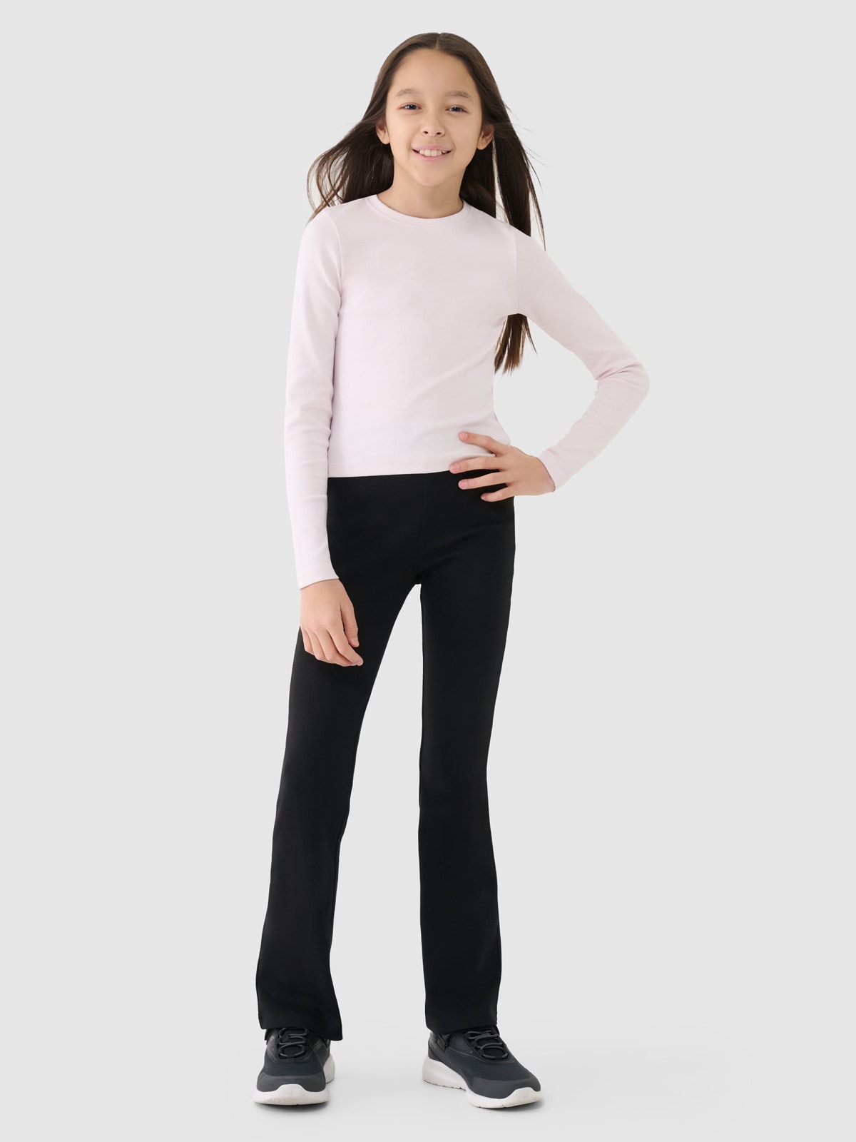 Trikotažinės tamprės mergaitėms - juodos