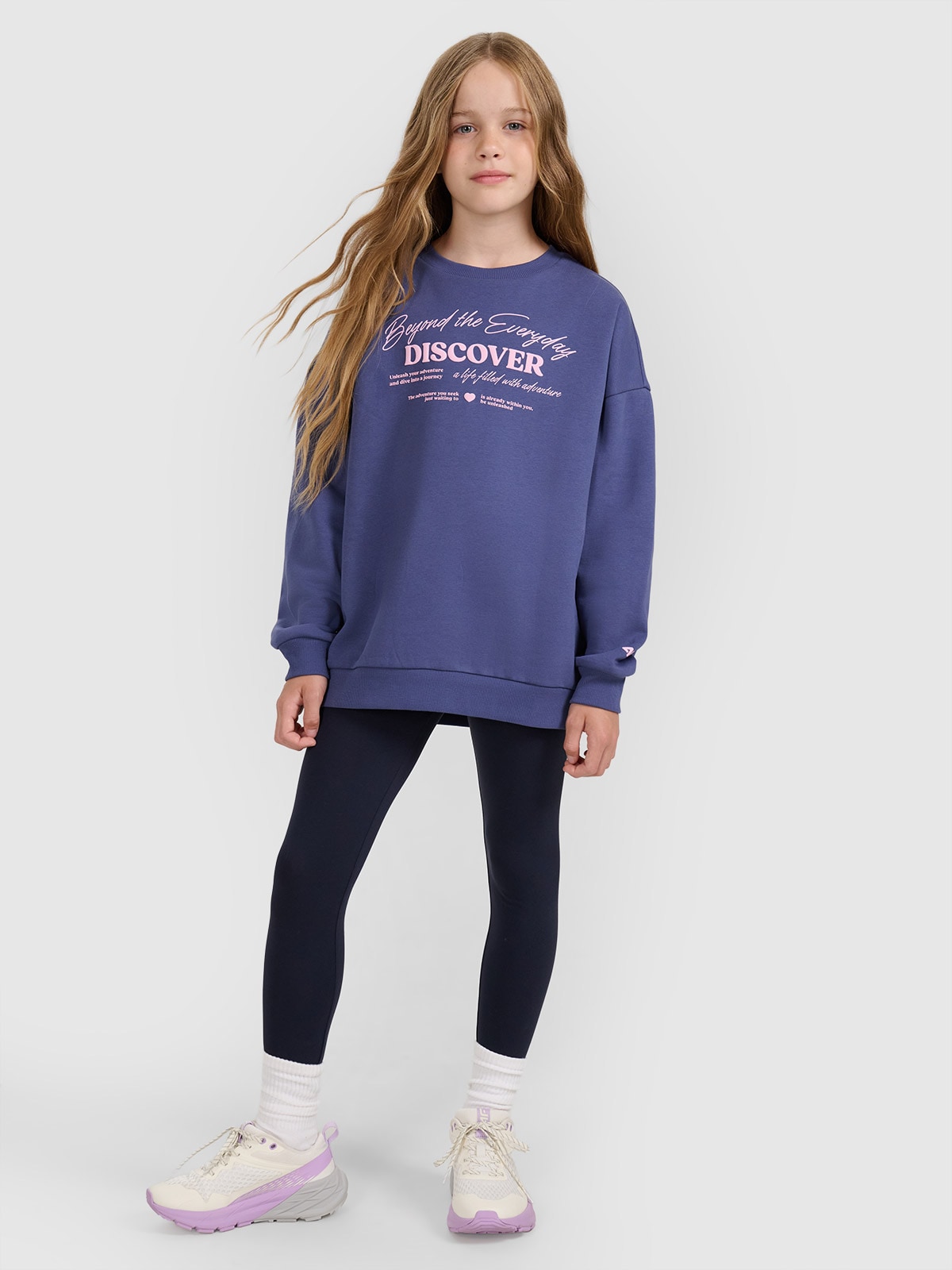 Trikotažinės tamprės mergaitėms - mėlynos