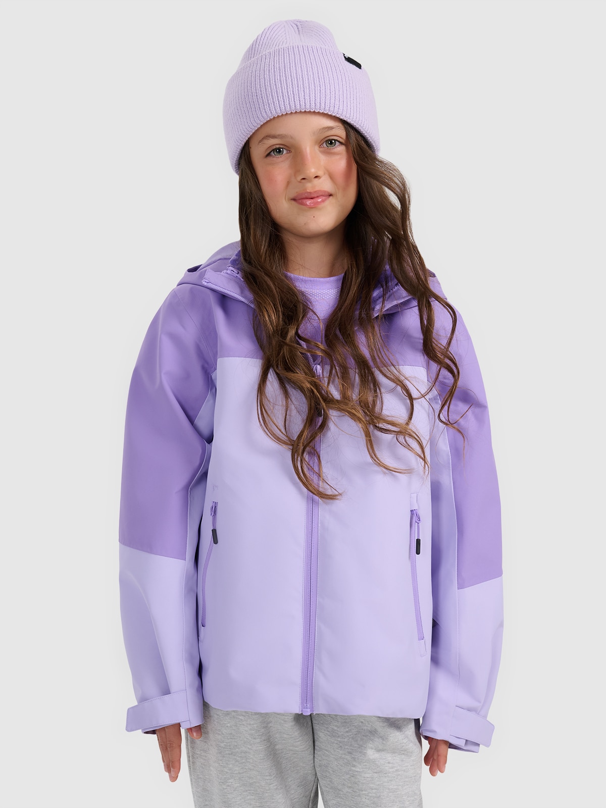 Pereinamojo laikotarpio 3in1 striukė mergaitėms 5000 membrana - violetinė