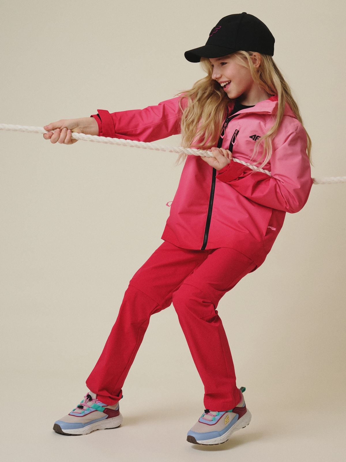 Mergaitiška pereinamojo sezono striukė, membrana 5000 - multispalvė