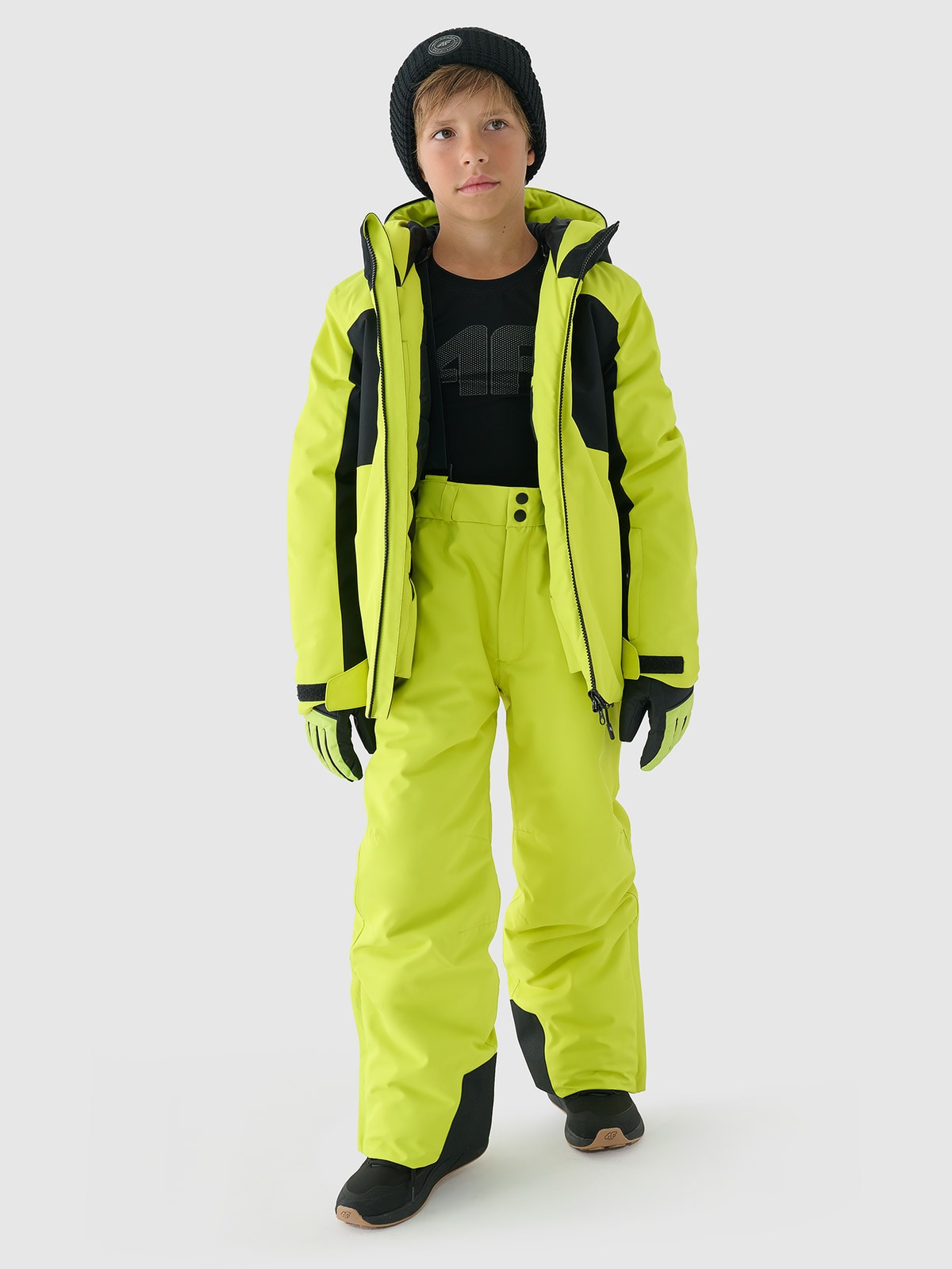 Slidinėjimo striukė berniukams 8000 membrana - žalia