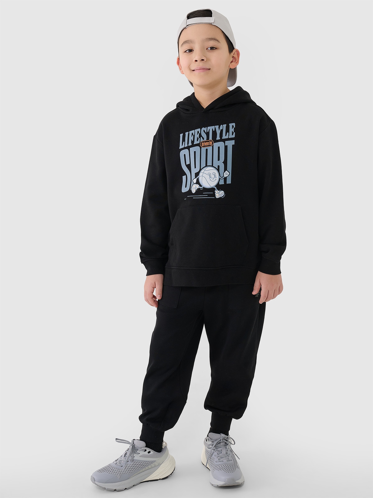 Sportinės jogger kelnės berniukams - juodos