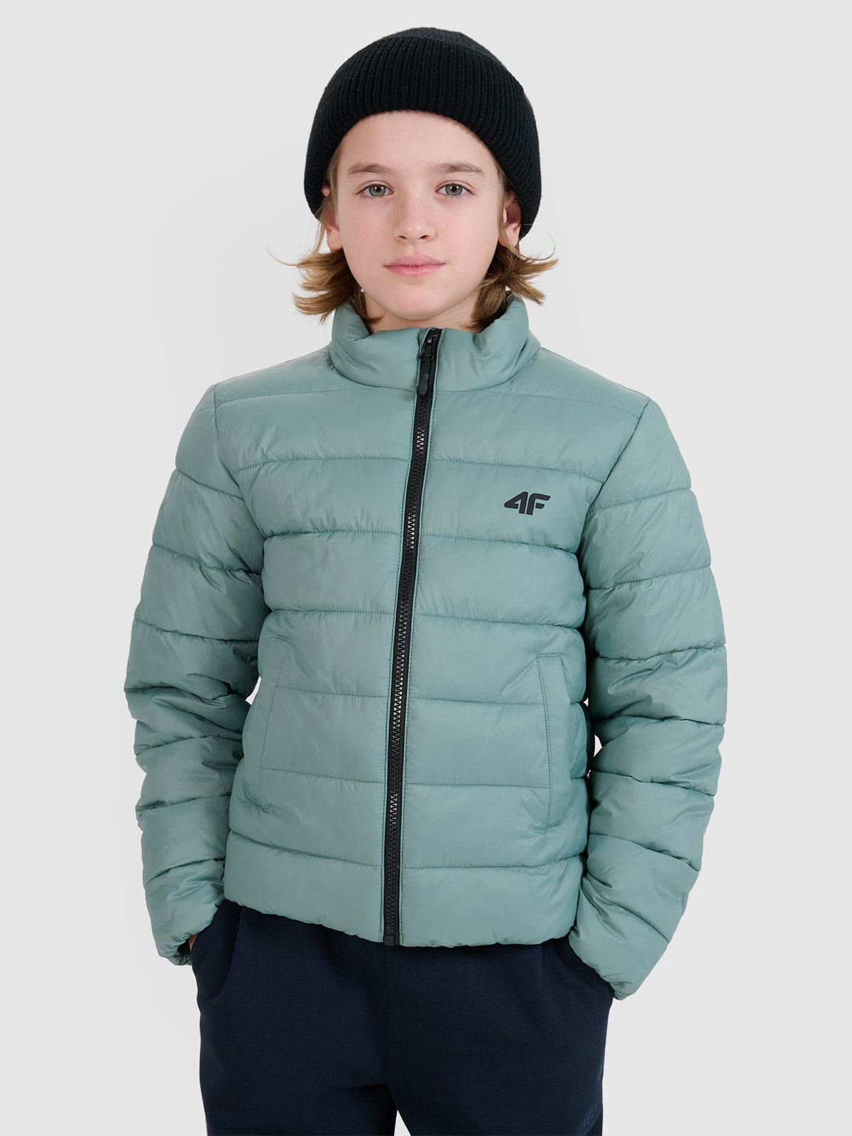 Striukė su sintetinių pūkų kamšalu berniukams - žalia