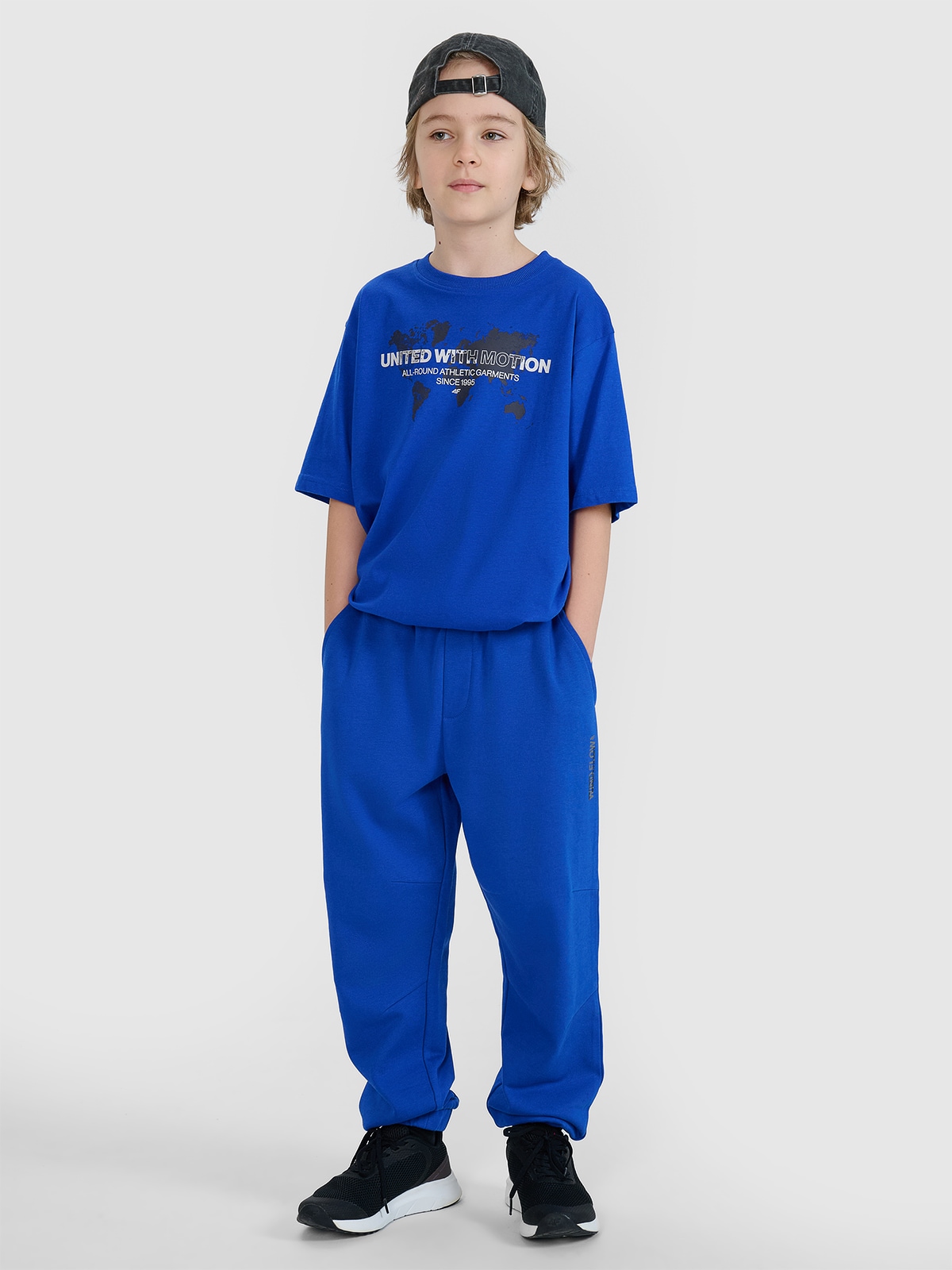 Sportinės jogger kelnės berniukams - mėlynos