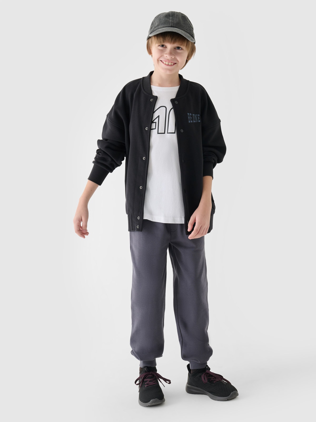 Sportinės jogger kelnės berniukams - pilkos