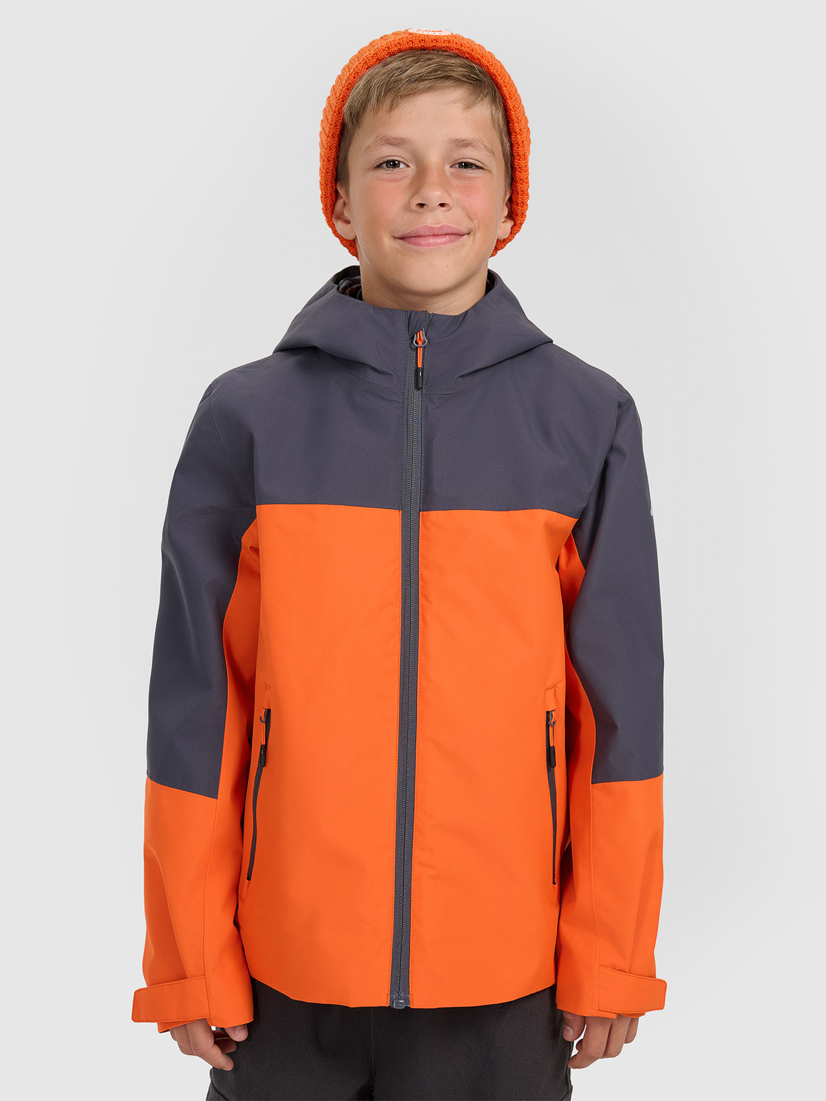 Pereinamojo laikotarpio 3in1 striukė mergaitėms 5000 membrana - oranžinė