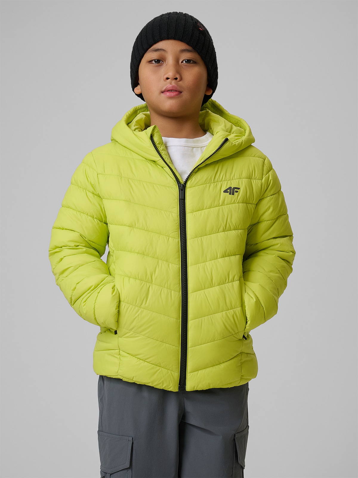 Berniukiška striukė su sintetiniu užpildu - žalia