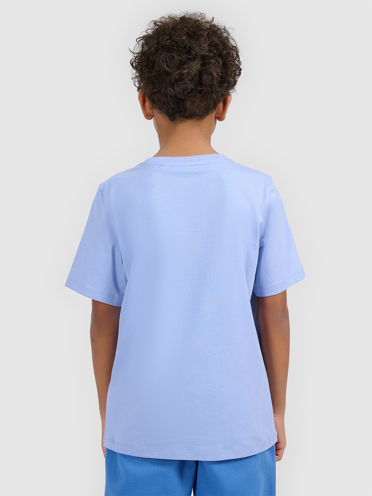 T-shirt regular marškinėliai su grafika berniukams - mėlyni