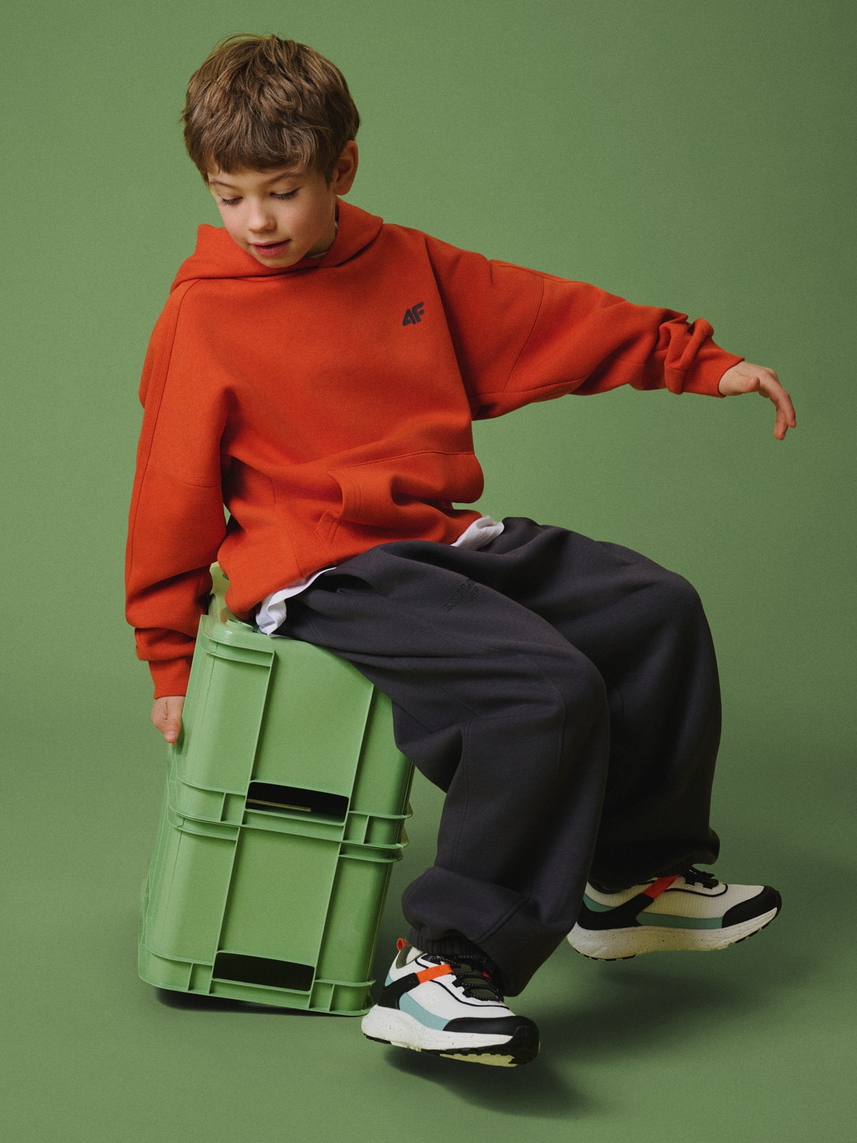 Sportinės jogger kelnės berniukams - pilkos 