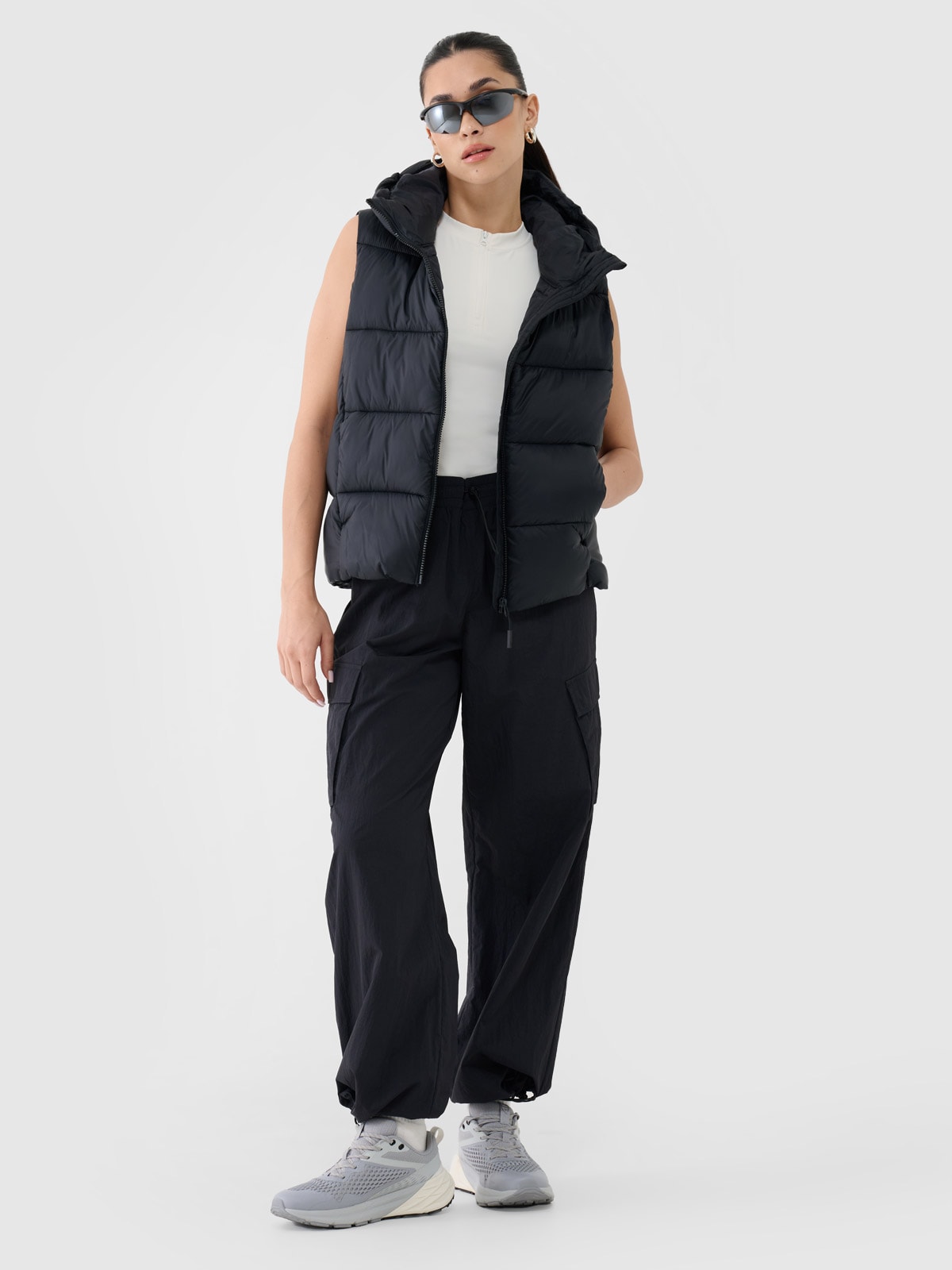 Moteriškos casual oversize kelnės - juodos