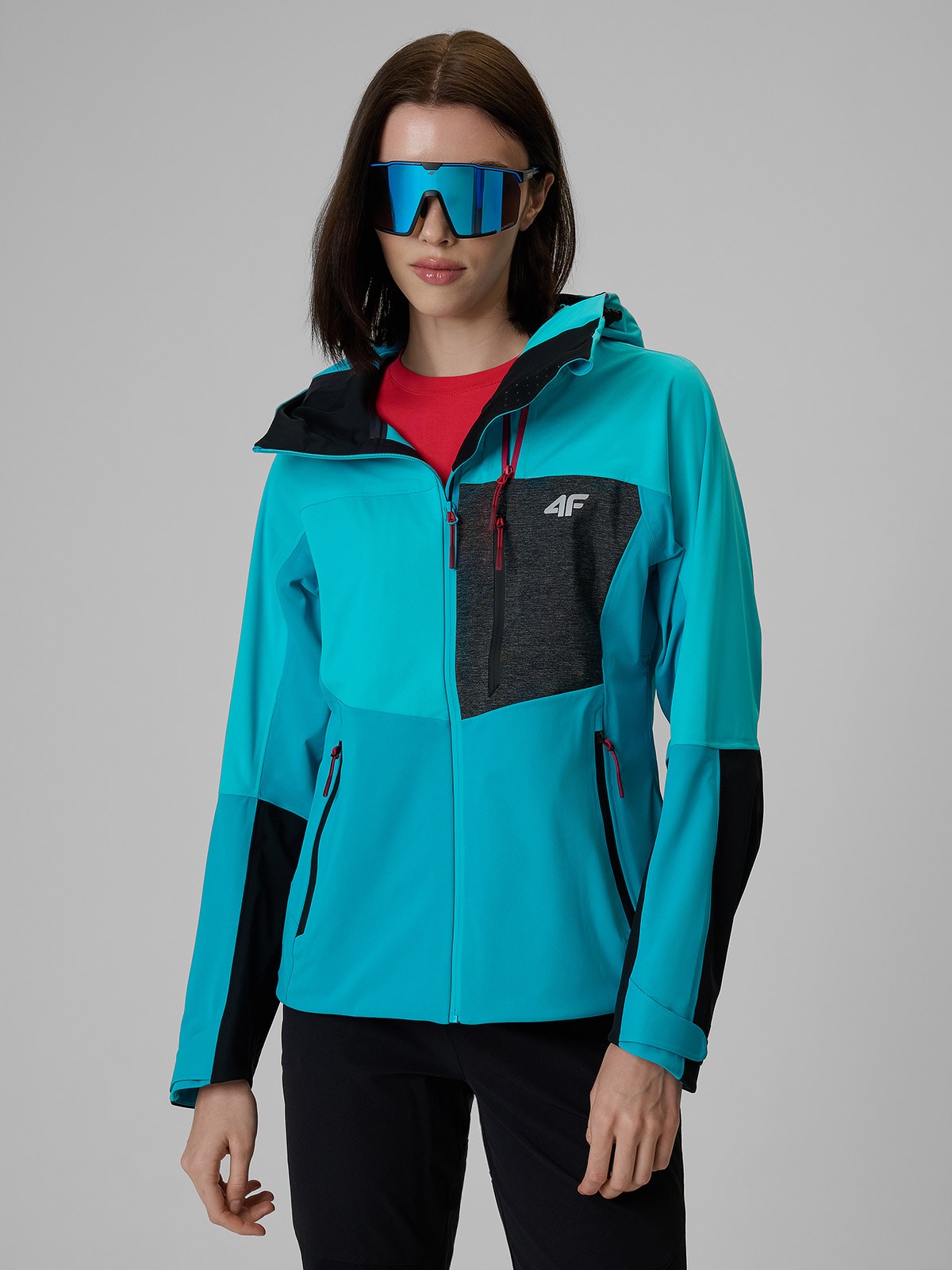 Softshell vėjo nepraleidžianti striukė su 10000 membrana moterims - turkio