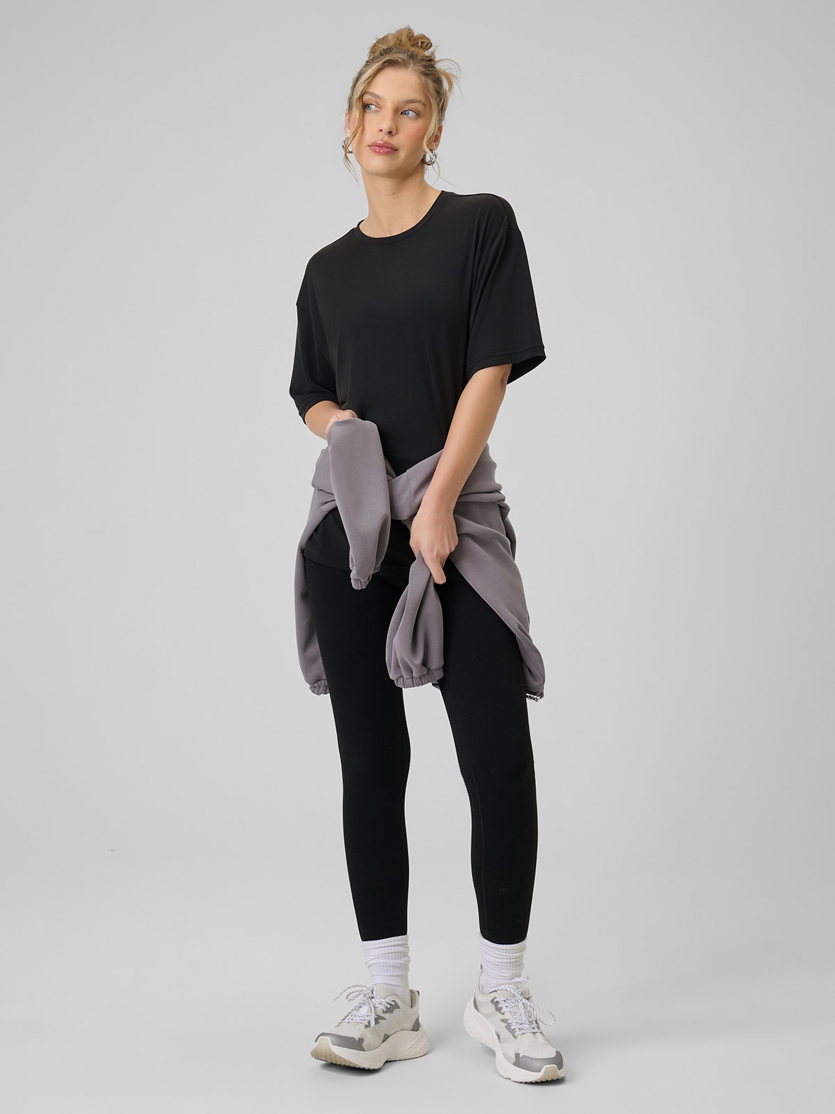 Moteriškos megztos tamprės - juodos