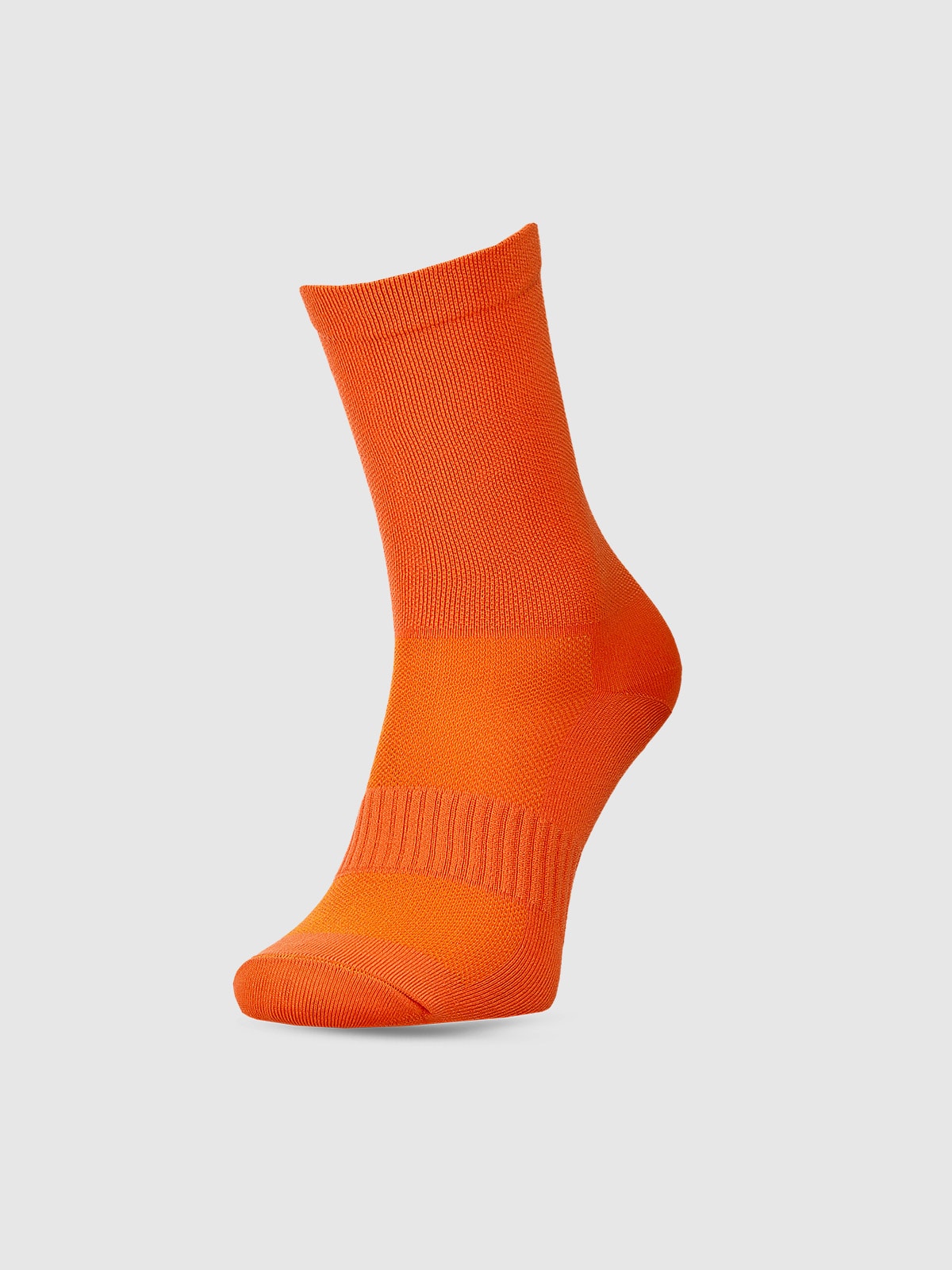 Dviratininko kojinės virš kulkšnies unisex - oranžinės