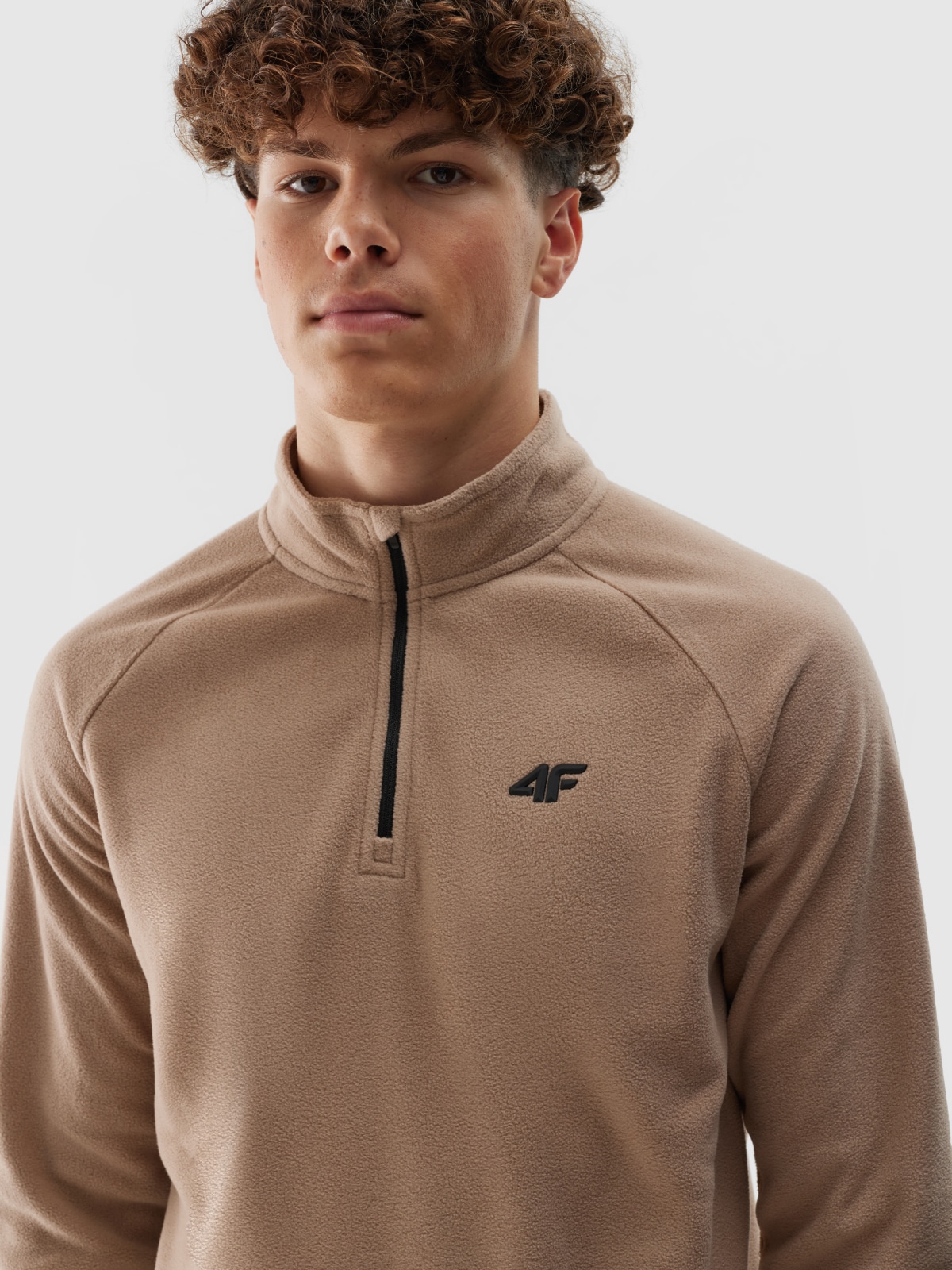 Vyriškas termoaktyvus fliso apatinis trikotažas (viršus) - rudas