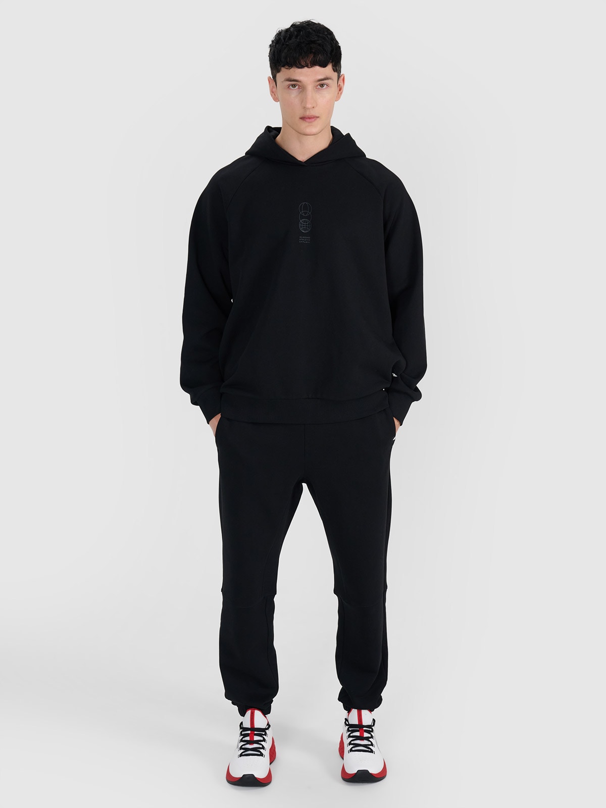 Vyriškos sportinės jogger kelnės - juodos