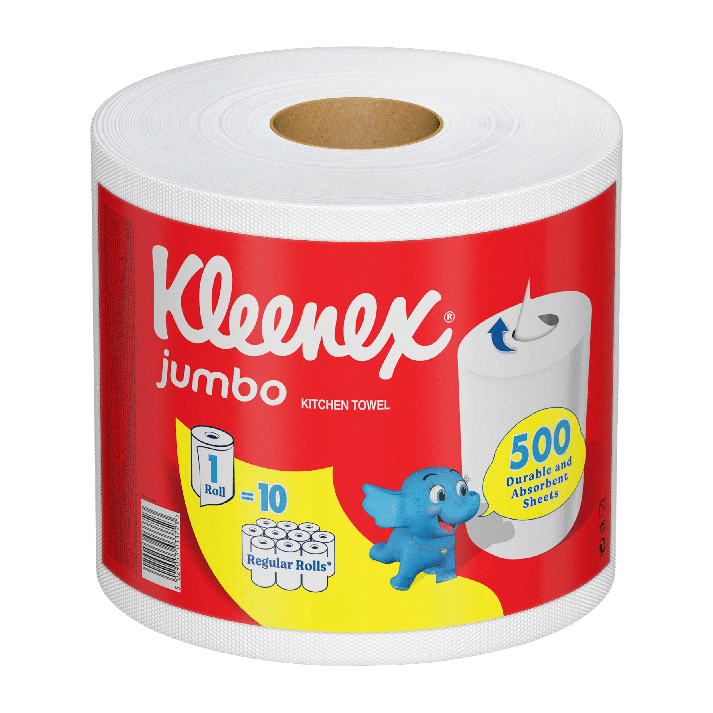 Popieriniai rankšluosčiai KLEENEX JUMBO, 2 sluoksnių, 1 vnt.